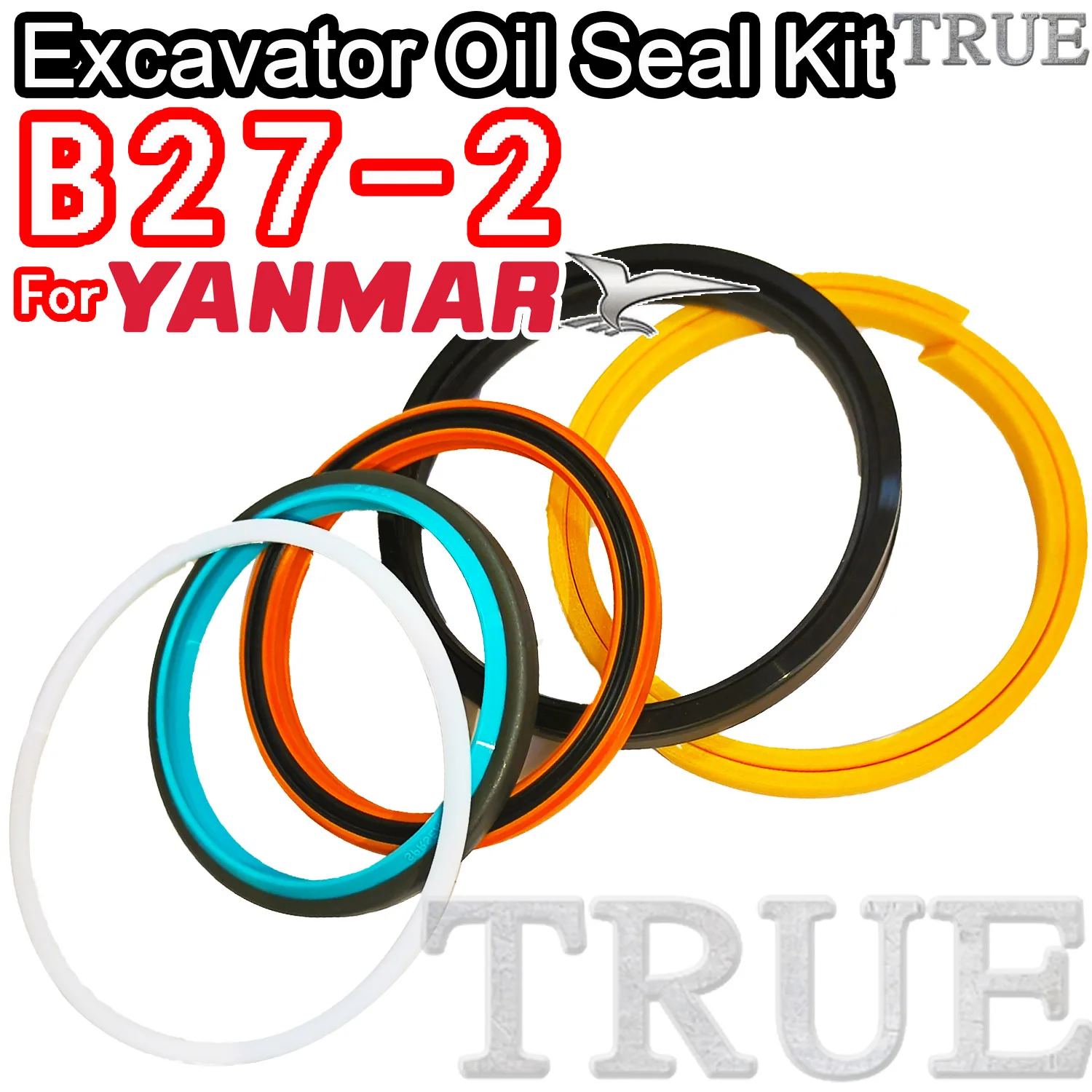 

For B27-2 Yanmar Oil Seal Excavator Repair Kit B27 2 Digger Clamshell Shovel Adjust Swing Gear Center Joint Gasket Nitrile NBR