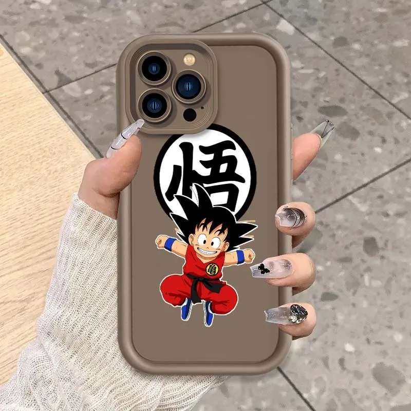 D-dragon ball dos desenhos animados goku capa para apple iphone 17 16 15 14 13 12 11 plus pro max olho escada caso de telefone