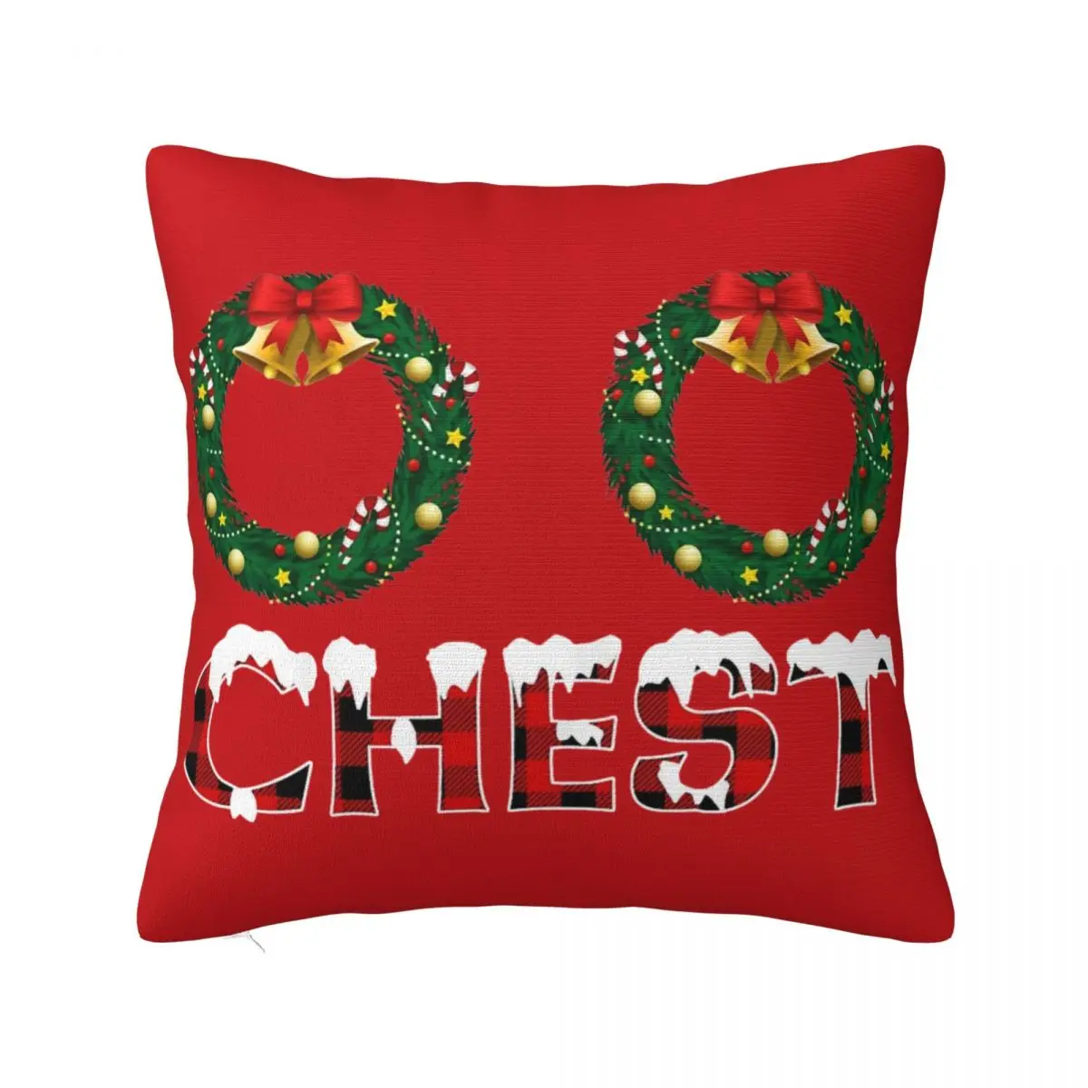 Funny Merry Christmas Couples Nuts Chestnuts Xmas Pillowcase Cushion Cover Decorations Chest Nuts Pillow Case Cover Multi Size