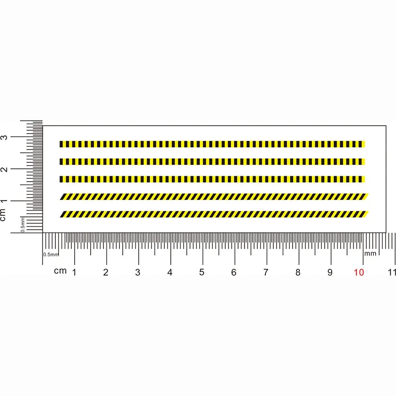 Water Sticker Warning Line Anti-collision Strip for 1/14 Tamiya RC Truck Trailer Scania 770S Actros 3363 Volvo MAN Car DIY Parts