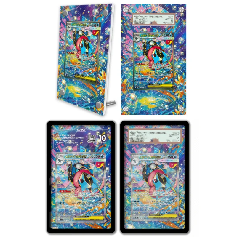 display-de-arte-anime-para-pokemon-ninja-spinner-greninja-estojo-protetor-de-acrilico-para-arte-de-jogo-de-anime-chaveiro-brinquedo-de-nivel-de-avaliacao