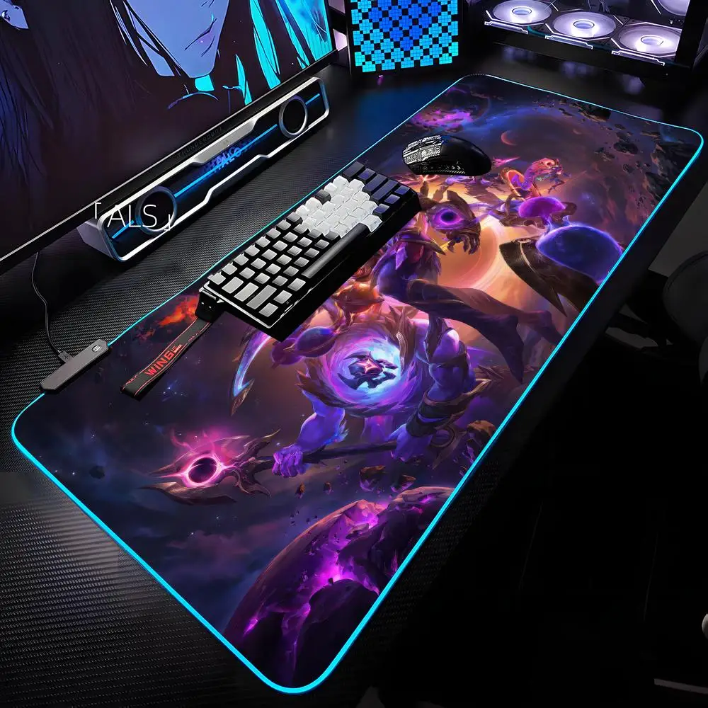 League Of Mouse Pad RGB Backlit Mouse Pad Laptop Mouse Pad Laptop Gamer Computer Desk Gaming Accessories