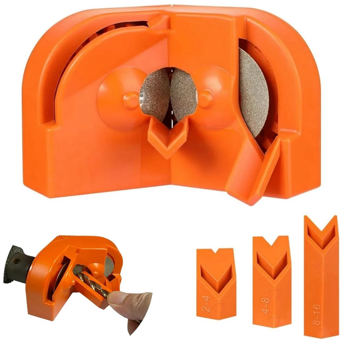 Multipurpose Drill Bit Grinding Sharpener, Portable Drill Grinder Grinding Tool, Quickly Easily Sharpening Drill Bits