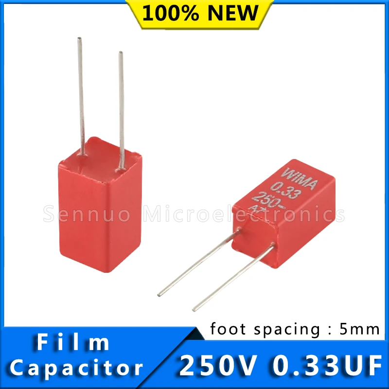 5/10pcs New German WIMA Film Capacitor MKS2 250V 0.33UF 250V 334 Pitch 5mm Audio Infinity Capacitor MKS2F033301K00KSSD