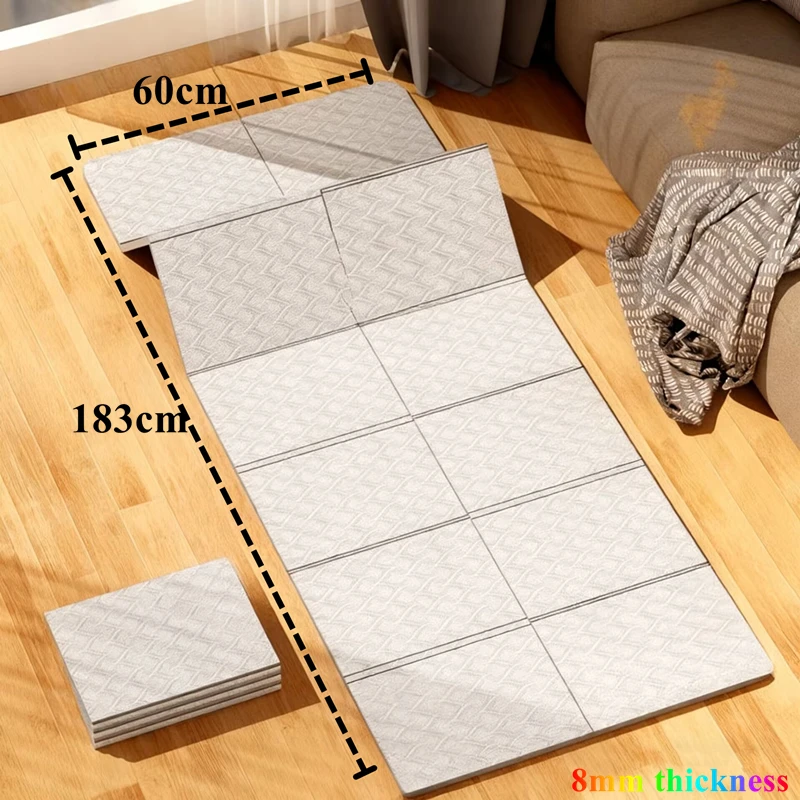Fitness Equipment 183cm*60*0.8cm Gymnastics Mat Yoga Mat Eco-friendly Non-Slip Sports Fitness Mat for Exercise Yoga and Pilates