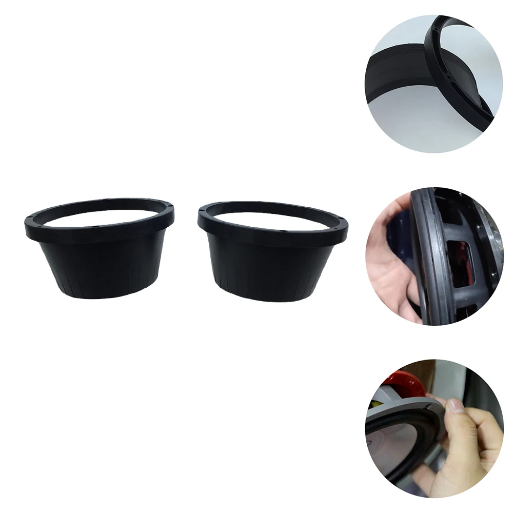 2 pezzi di protezione impermeabile per copertura altoparlante per clacson, materiale ABS da 6,5 pollici, facile installazione, cuscinetto di ricambio per audio per auto, rondella per altoparlante