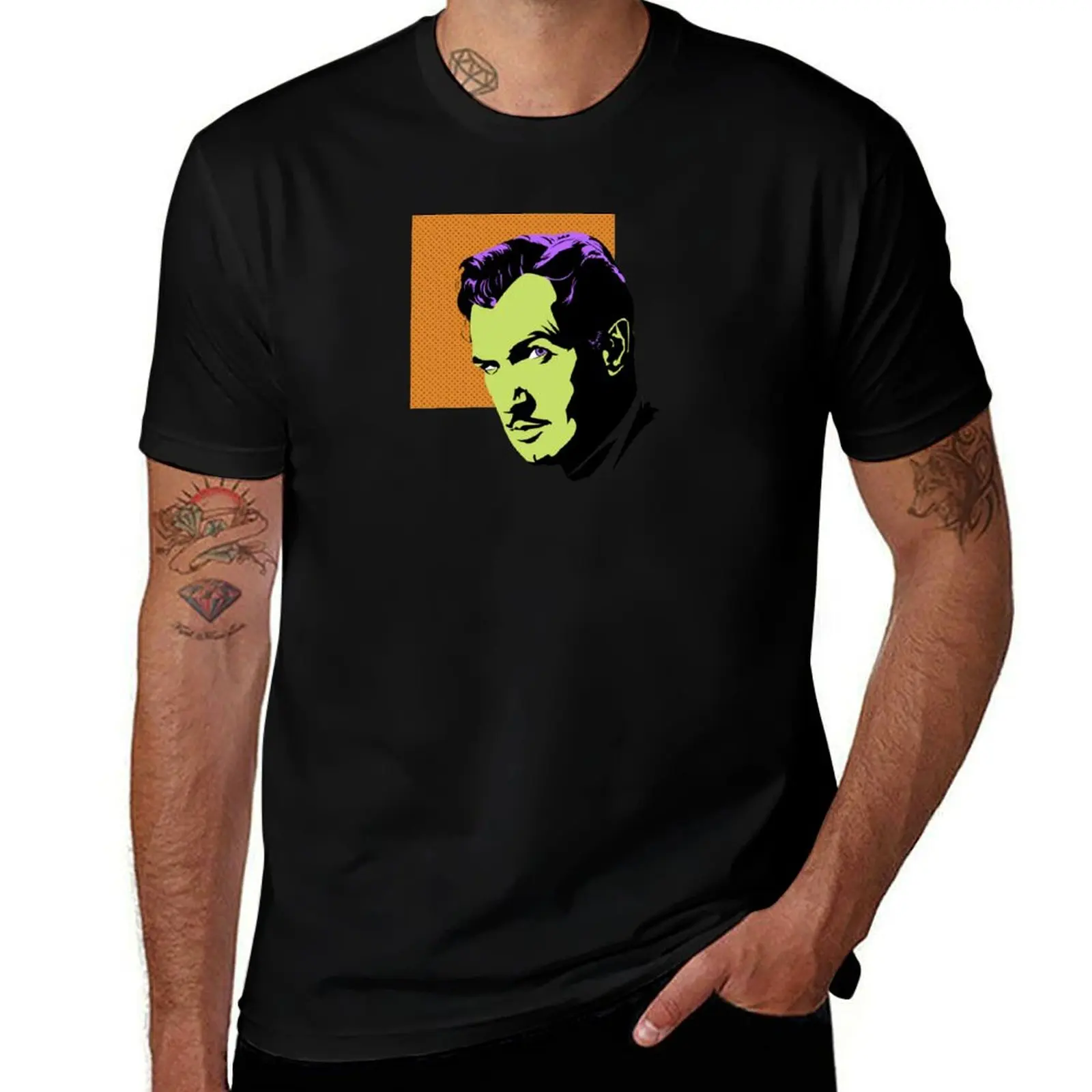 

Vincent Price T-Shirt Casual Minimalist Short Sleeve Top
