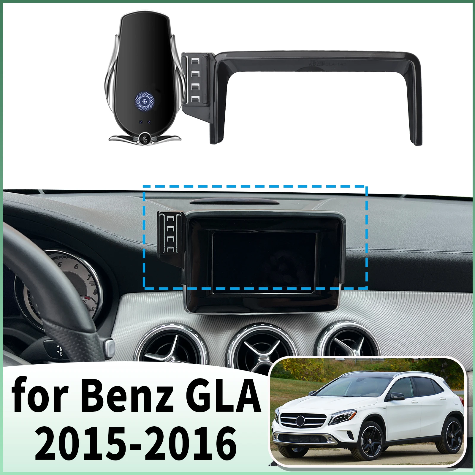 

fit for Mercedes-Benz GLA 2015 2016 Specific Dashboard Navigation Phone Holder Mount Design Car​​ accessoires