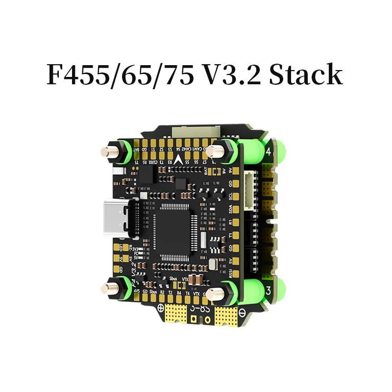 Aocoda-RC F455/65/75 V3.2 Stack F405 V3.2 FC+55A/65A/75A 32BIT 4in1 ESC 30x30mm per FPV Freestyle Drone