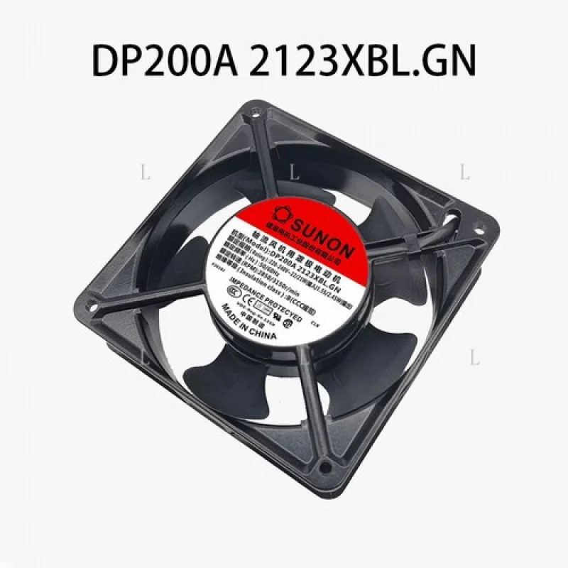 L    for SUNON DP200A.2123XBL.GN 220VAC 22/21W 120*38MM 2wire Server Driver cooling Fan