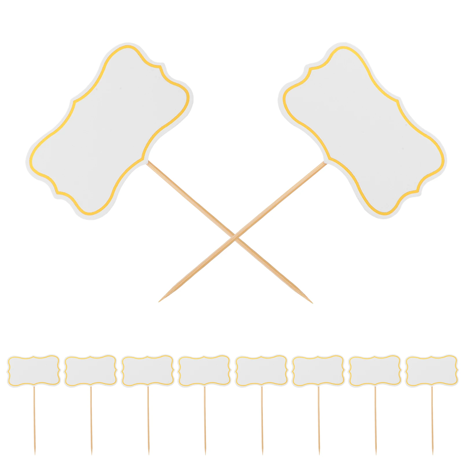 50 Uds. Marcadores de queso, banderas de palillo de dientes en blanco para tabla de charcutería, fiesta, Buffet, boda, cumpleaños, etiquetas de comida, decoraciones de queso