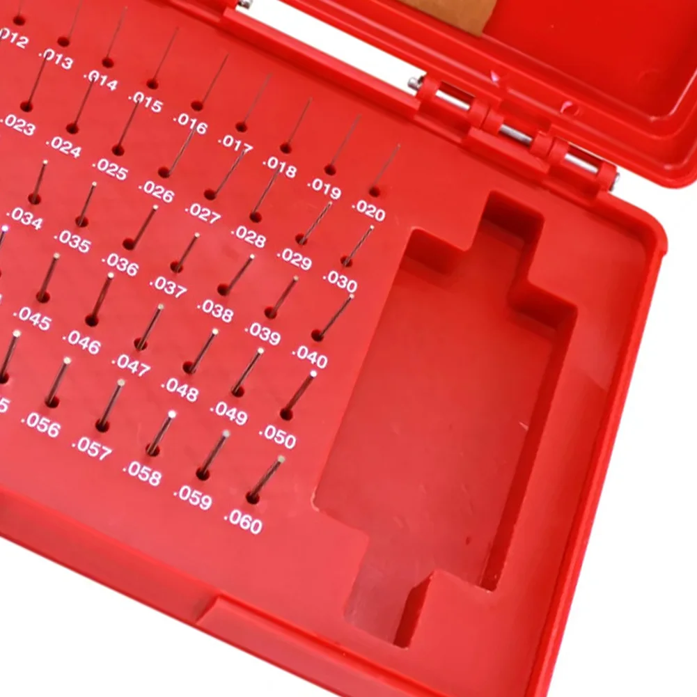 50Pcs M/0 Z Grade Steel Pin Gauge Set 0.011-0.060 Inch For Hole Diameter Measurement And Caliper Micrometer Calibration Tool
