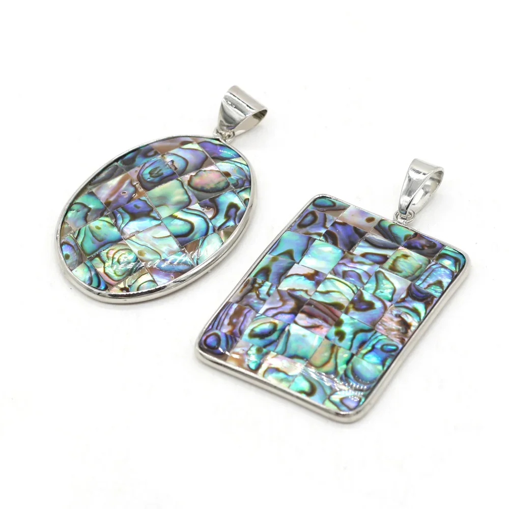 Natural Shell Pendant Cross Shape Mother Of Pearl Abalone Shell Exquisite Charms For Jewelry Making DIY Necklace Accessories