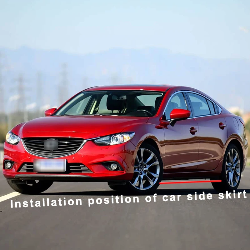 

Высококачественные накладки-сплиттеры на боковые пороги автомобиля, накладки-сплиттеры на кузов, аксессуары-спойлеры из АБС-пластика для Mazda 6 ATENZA 2020-2021