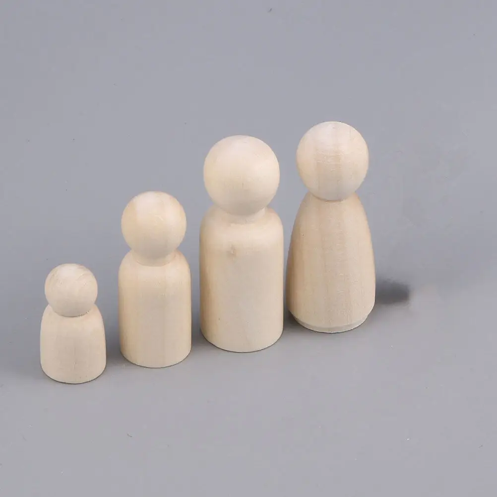 

30 шт. деревянных заготовок для граффити из натурального дерева премиум-класса, аксессуары для поделок своими руками, для детских художественных проектов, гладкие шлифованные деревянные куклы