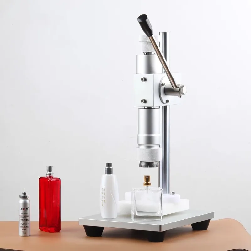 

Manual Perfume Bottle Crimping Machine 13 15mm Aluminum Spray Pump Capper Sealer for Glass Container Packaging Tool