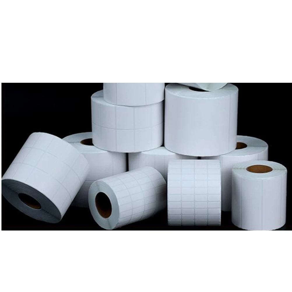 

2000 Pcs White Thermal Labels for Printer Sticker Blank Sheets Barcode Address Shipping File Clear Lettering Easy Use