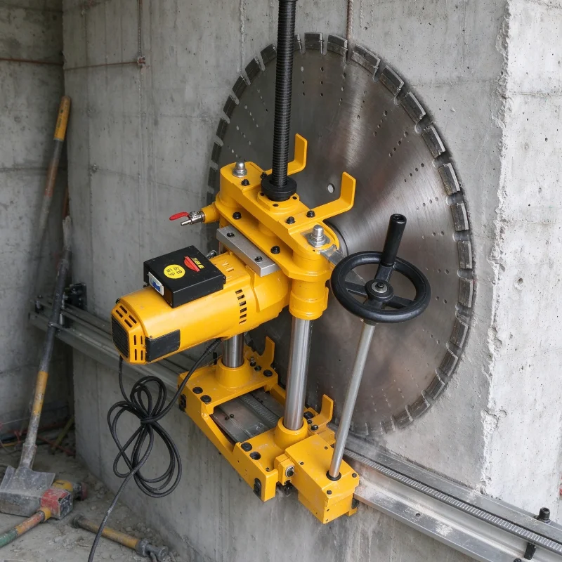 Customized 1200mm Hydraulic Wall Saw Machine with Blade for Concrete Cutting and Building Renovation Work