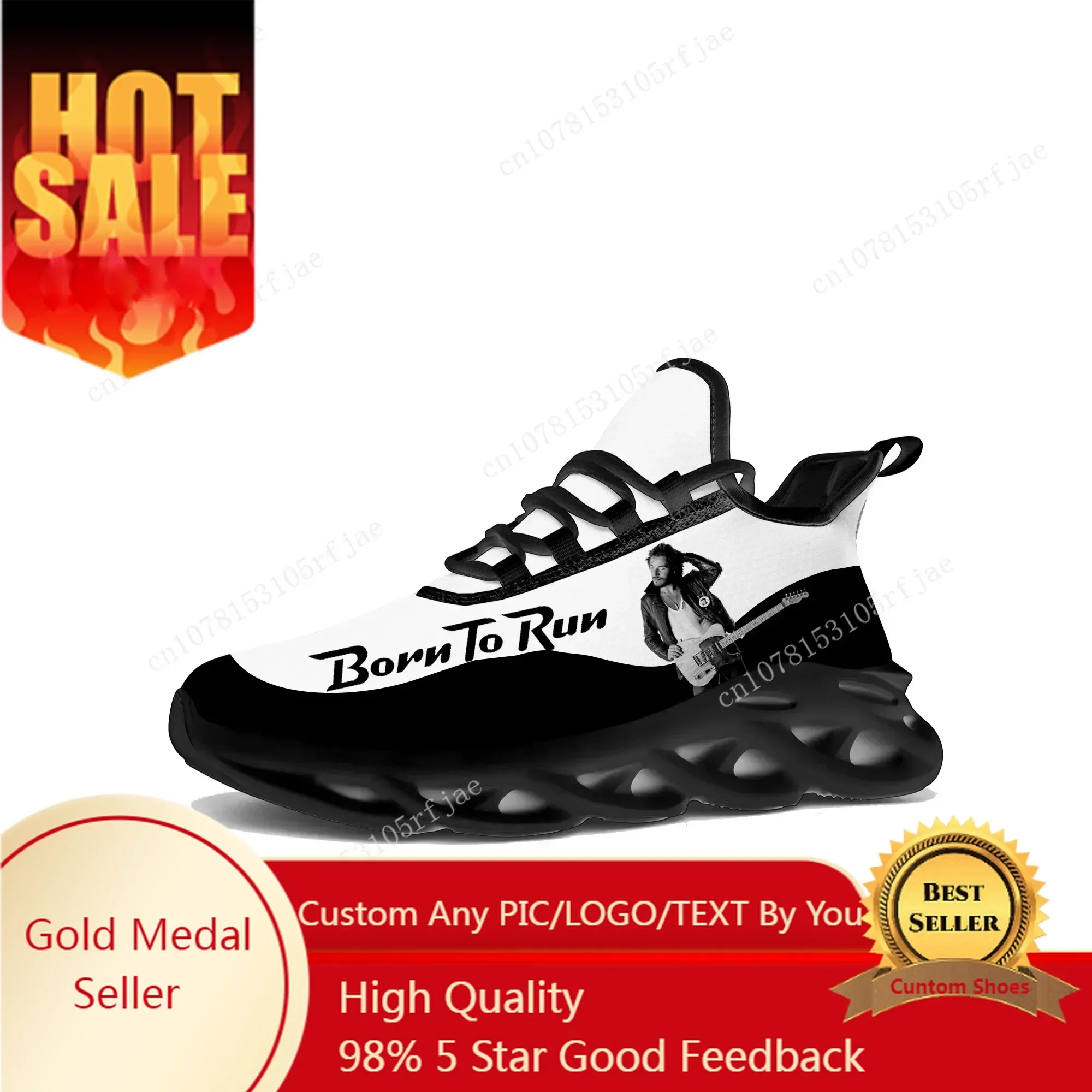 

Born To Run Flats Sneakers Mens Womens Bruce Springsteen Pop Sports Running Shoe Sneaker Lace Up Mesh Footwear Tailor-made Shoe