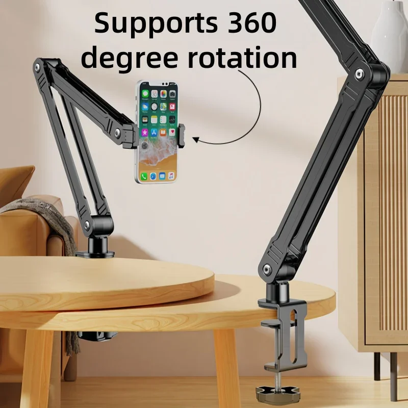 

Lazy People Mechanical Arm Mobile Phone Holder for on the Bed Head of the Bed Down for Live Streaming Mobile Phone Tablet Holder