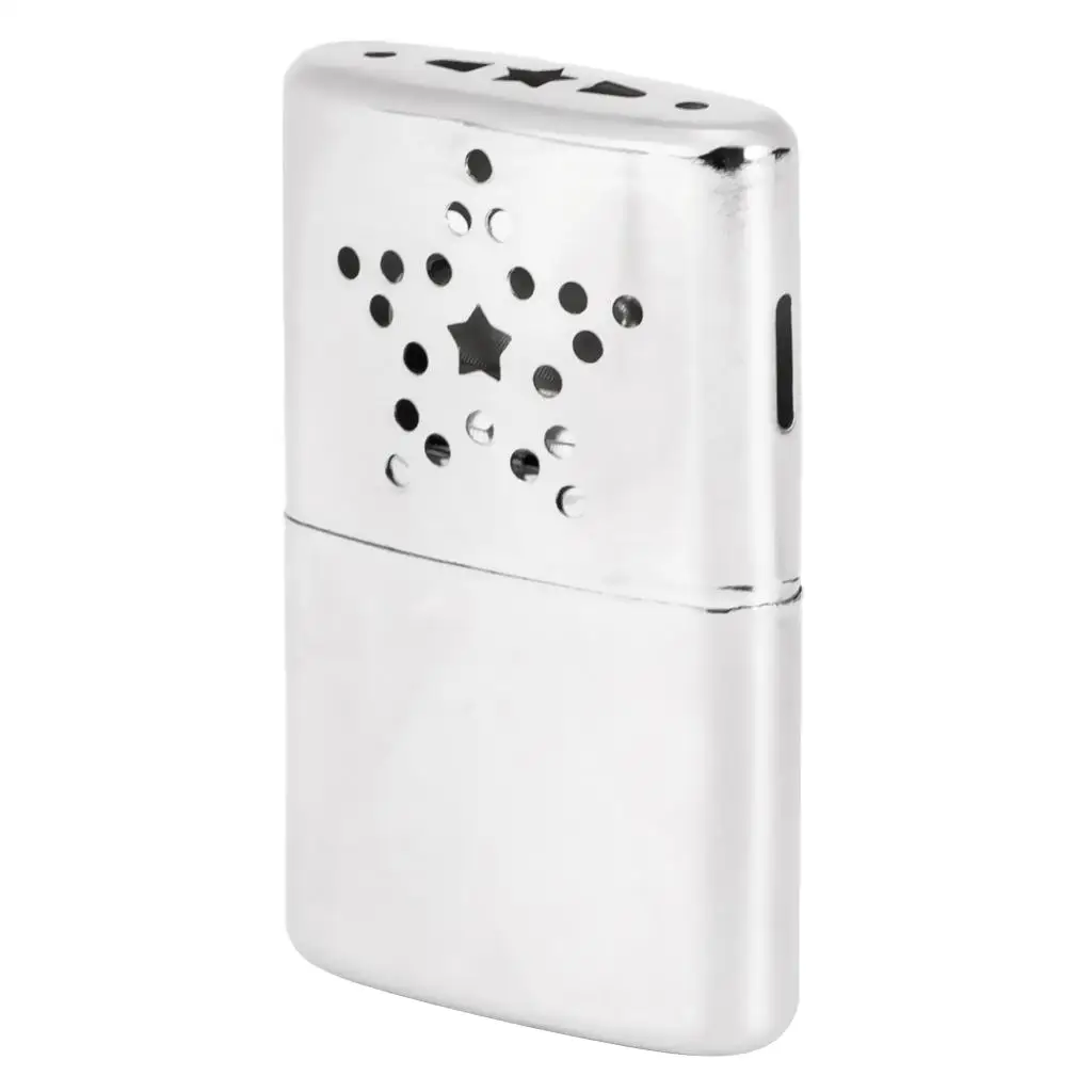 Reusable Refillable Hand Warmer Stainless Steel Heater w/ Strorage Pouch