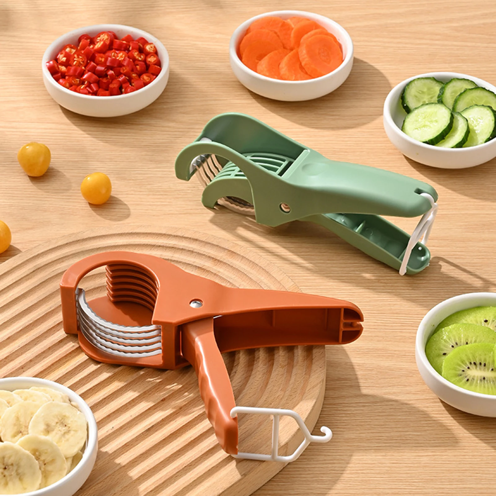 

Kitchen Fruit Slicer Manual Fruit And Vegetable Slicer For Lemon Orange Cucumber Carrot Chili Multifunction Kitchen Accessories
