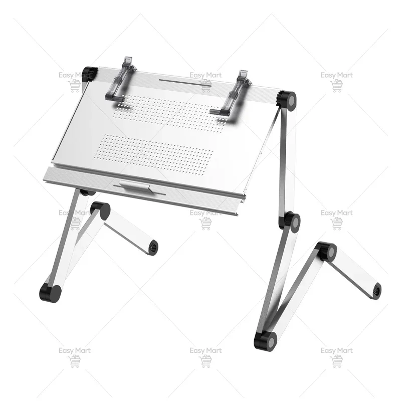 Lying Flat on The Bed Laptop Desk Foldable Tablet Stand Adjustable and Movable Writing Desk