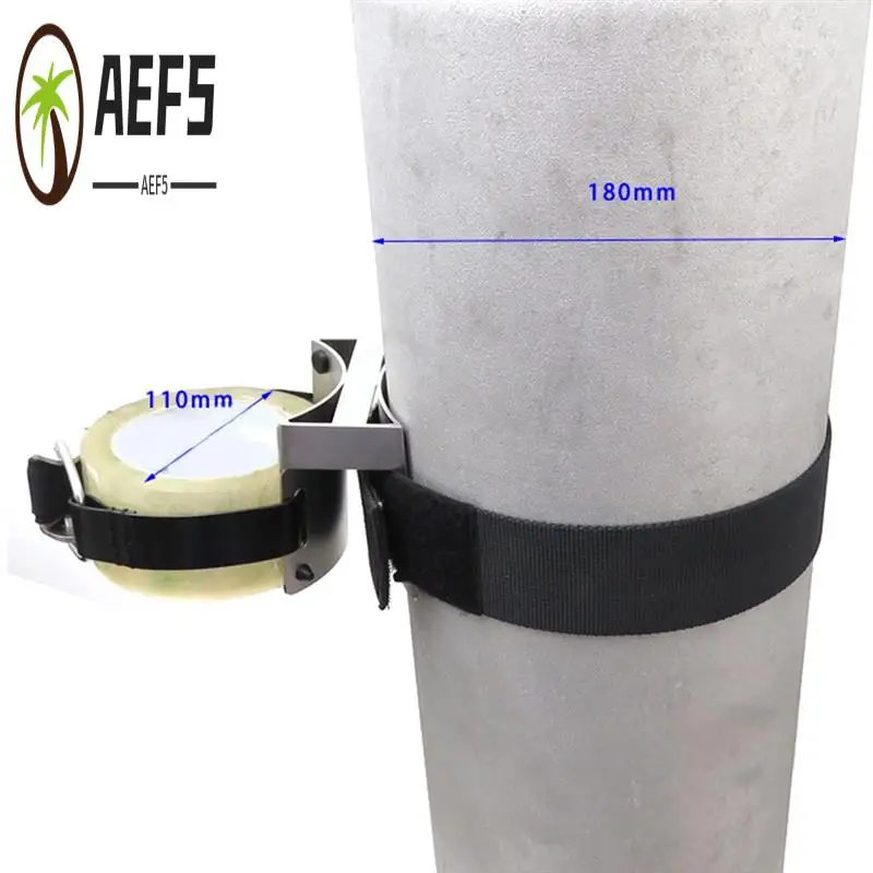 

AEF5-Scuba Diving Backup Bottle Strap Scuba Diving Spare Bottle Accessories For 12L And 3L Tank Cylinder