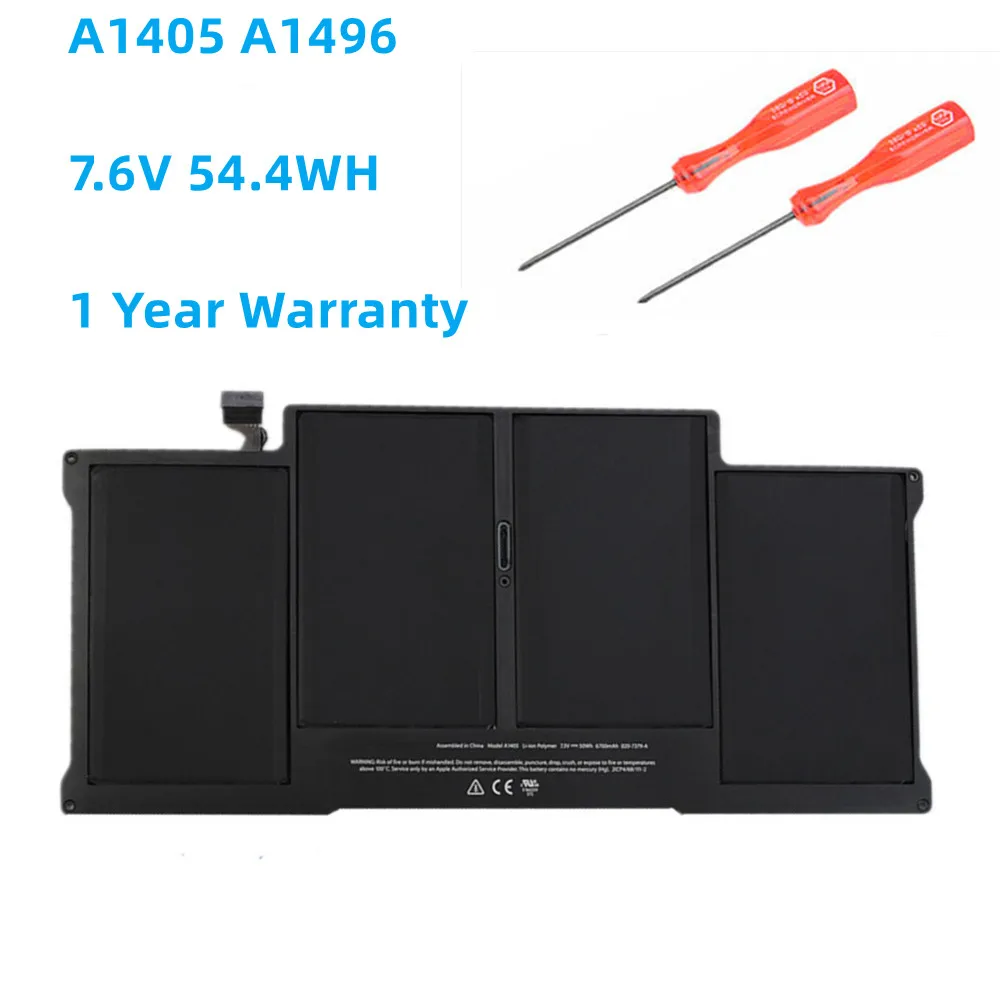 

A1496 7.6V 54.4WH/7150mAh Laptop Battery For Apple MacBook Air 13" A1466 2013/2014/2015 MD760LL/A MD761CH/A A1496 Battery