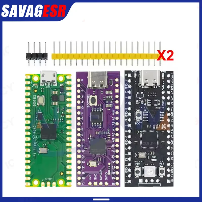 Raspberry Pi Pico Board RP2040 TYPE-C / MICRO Dual-Core 264KB ARM Low-Power Microcomputers High-Performance Cortex-M0+ Processor