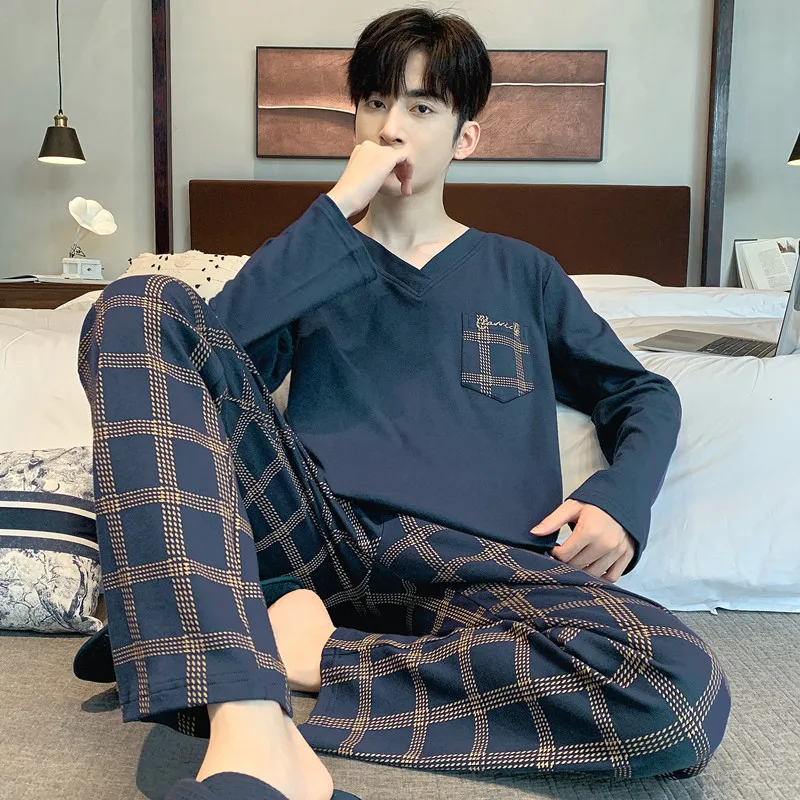 

Menswear Clothing Men's Sports Suit Homewear Pajamas Youth Clothes Y2K Casual Wear Full Man Tracksuit New Sweats Workout Set