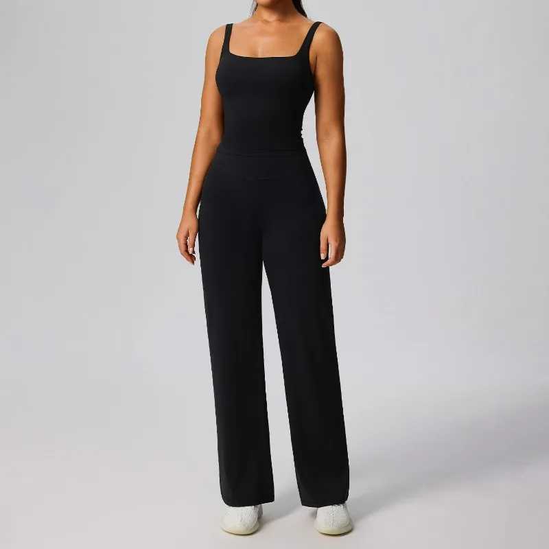 Nieuw fitnesspak, heuplift voor dames en dunne sportkleding, tweedelig pak en hardloopyogapak.