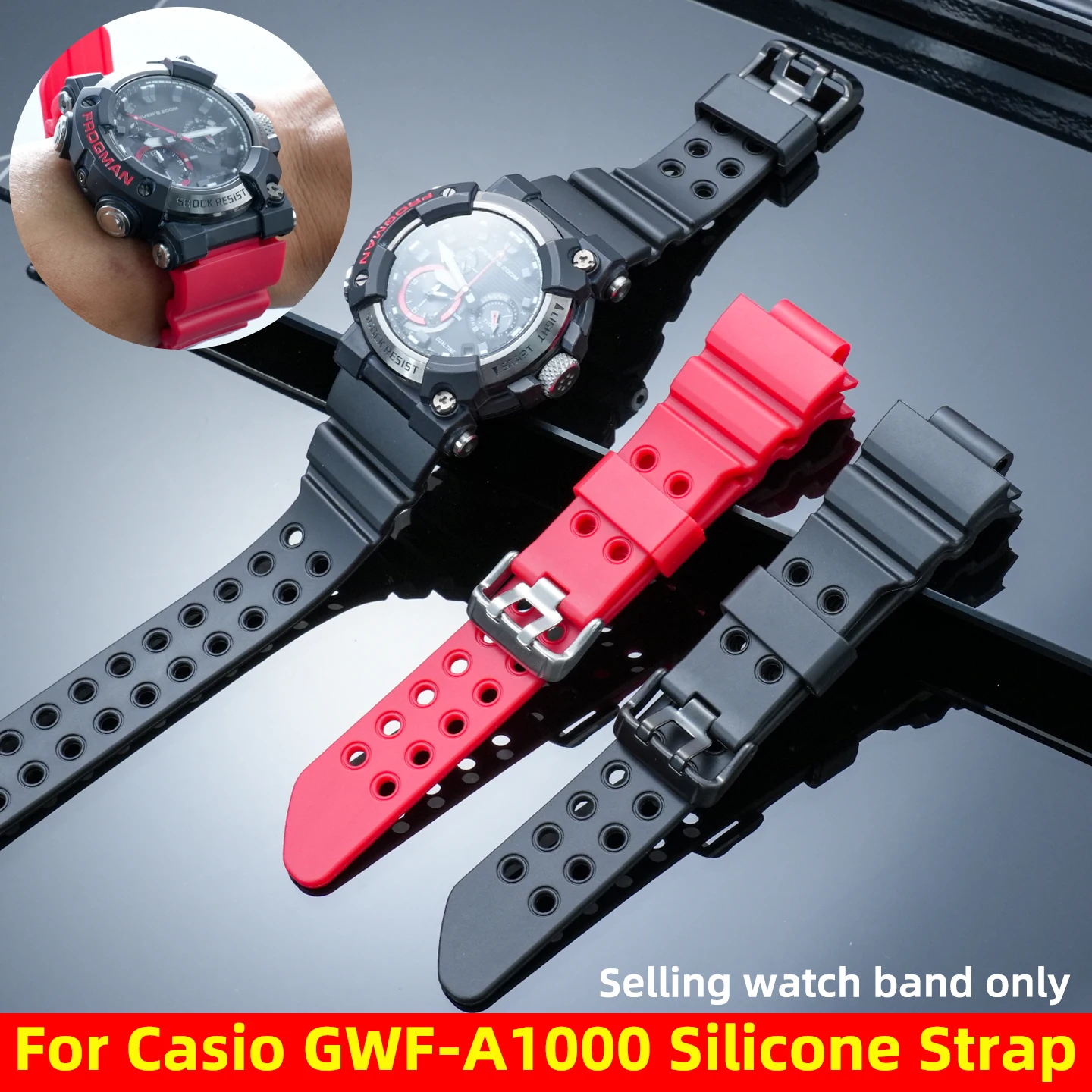 gwf-a1000-watch-strap-for-casio-g-shock-7th-frogman-5623-gwf-a1000-1a4-diving-watch-band-replacement-men's-bracele-accessories