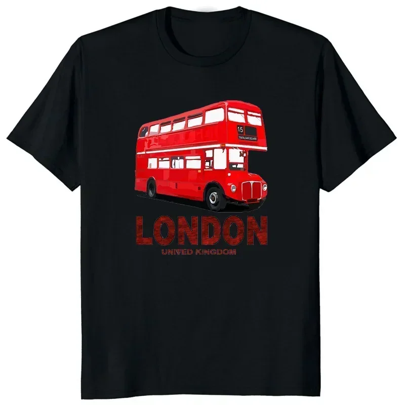 Vintage London UK United Kingdom England Great O-Neck Classic T Shirt Men Casual Short Sleeve Tees Tops Harajuku Streetwear