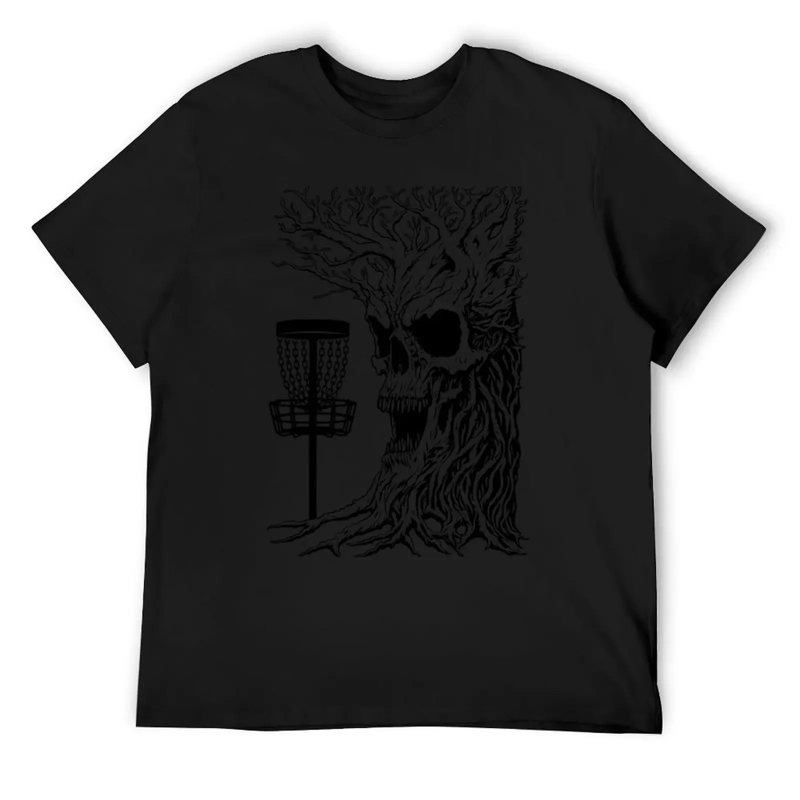 

Funny Disc Golf Player Stupid Guardian Trees Skull Forest T-Shirt luxury designer tops blacks mens t shirts pack