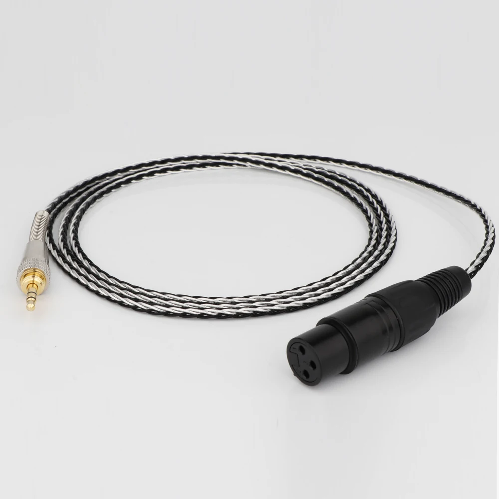 

7N OCC Silver Plated XLR 3Pin Female to 3.5mm Stereo Jack Audio Cable For Microphone Speakers Sound Consoles Amplifier Connector