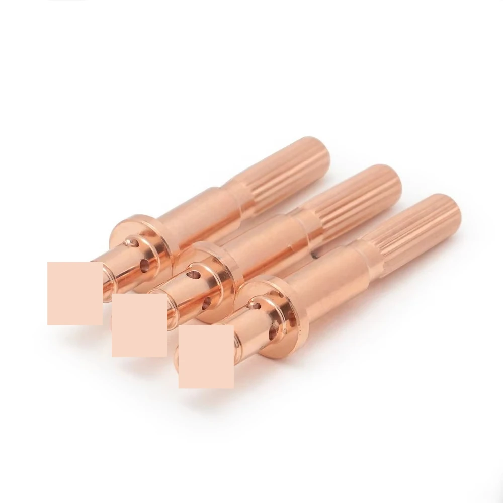 64006514 Lengthened Thickened Copper Plasma Electrode Fit MC60 MC100 Thermal Dynamics Plasma Torch Consumables