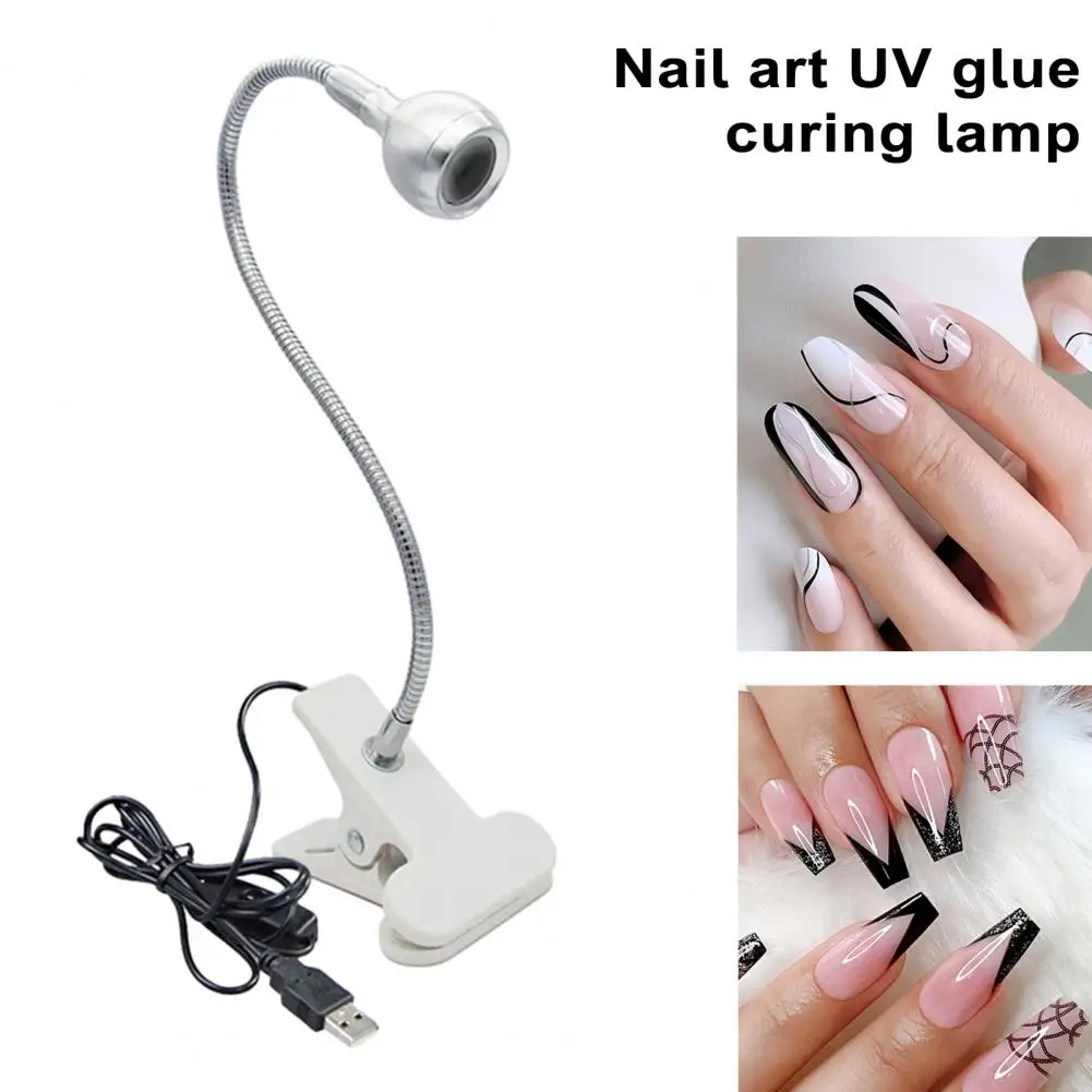 Lámpara de uñas para uñas de Gel portátil, carga Usb, luz de curado Uv, lámpara de Metal resistente para uso en salón de larga duración