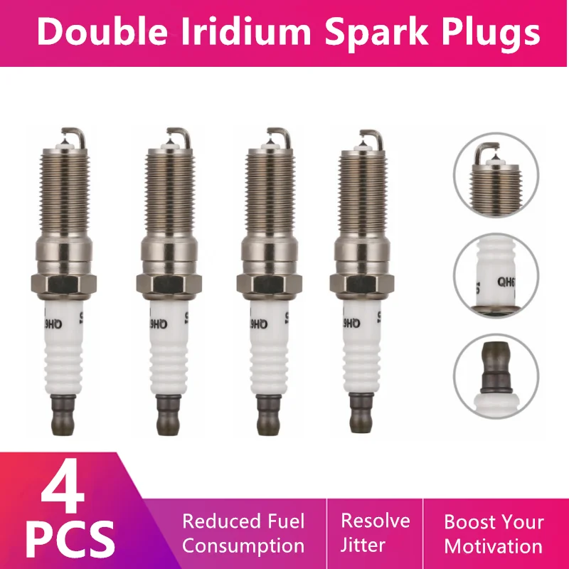 

Double Iridium Spark Plug C-03 For Ford Bronco F-150 Focus Forrest Shaker Fiesta Auto Parts