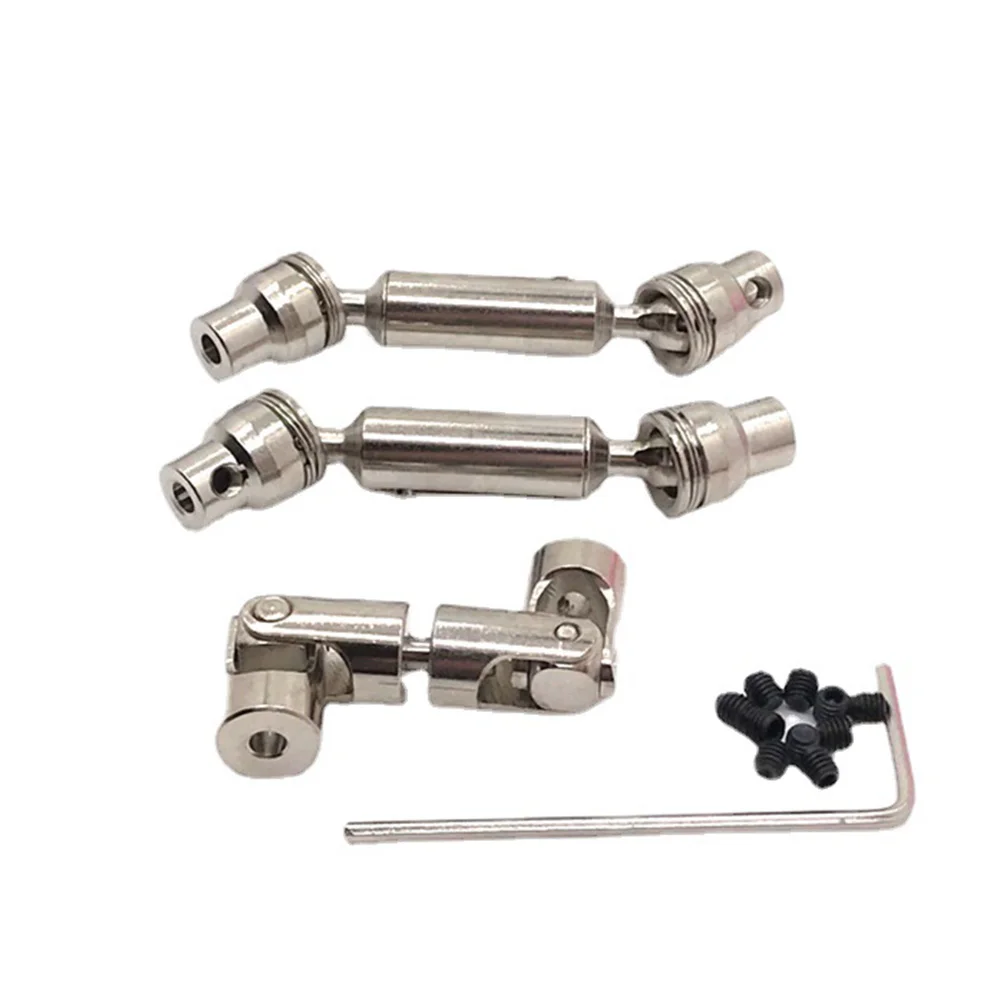 3 uds eje de transmisión de Metal CVD para B16 B36 Q60 Q63 Q64 MN77 FY004 6WD 6X6 1/16 RC piezas de mejora de coche