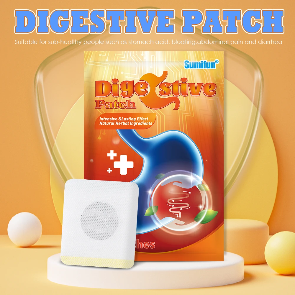 

6Pcs/Bag Sumifun Digestive Patch Treat Stomachache Gastritis Diarrhea Sticker Dyspepsia Belly Pain Relief Health Care Plaster