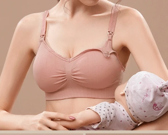

High Quality Plus Size Nursing Bra Breathable Women Breastfeeding Underwear Seamless Maternity Bra Push Up