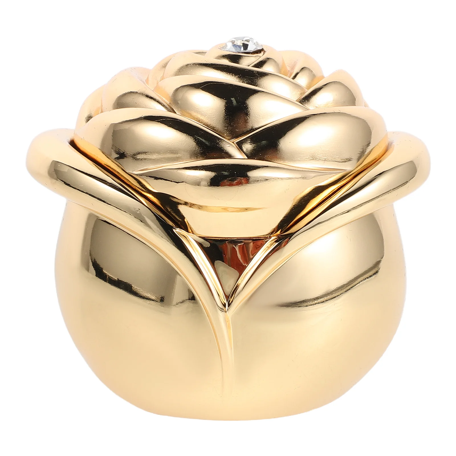 

Винтажная коробка для колец с золотой розой, цинковый сплав, уникальный чехол для обручального кольца, предложение для свадьбы, дня Святого Валентина, хранения ювелирных изделий, цветок