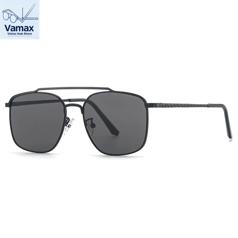 

Vamax fashion metal double bridge sunglasses for Women & Men, UV protection premium retro European style