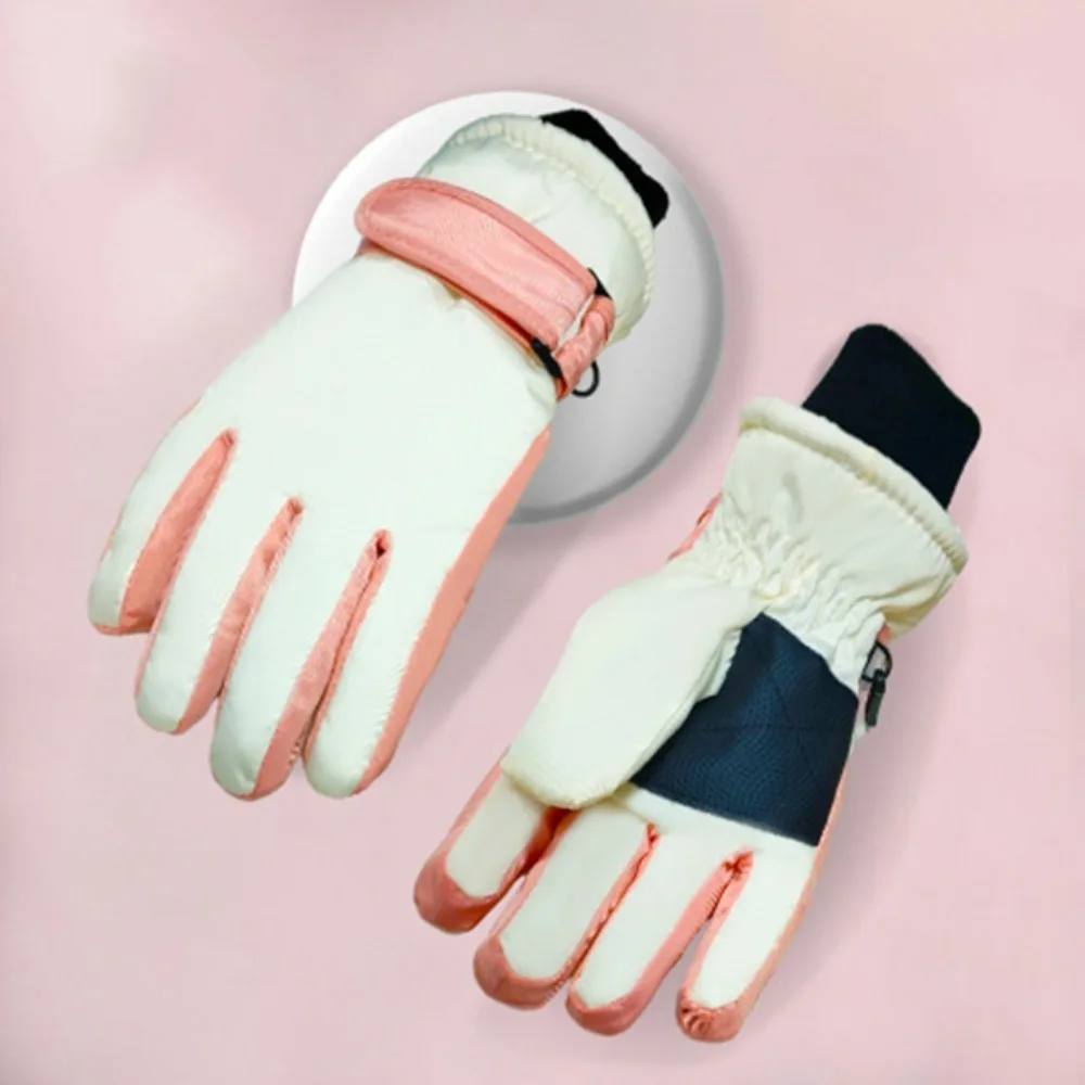 

Multicolor Winter Ski Gloves Windproof Waterproof Touch Screen Gloves Thermal Fleece Ultralight Warm Mittens Children