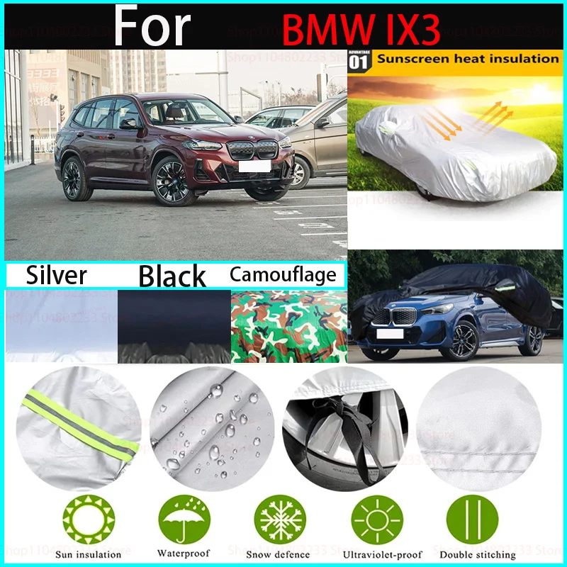 

All-season Car CoverDustproof, Snowproof and UV-resistant Waterproof Car Covers for BMW IX3 Accessories