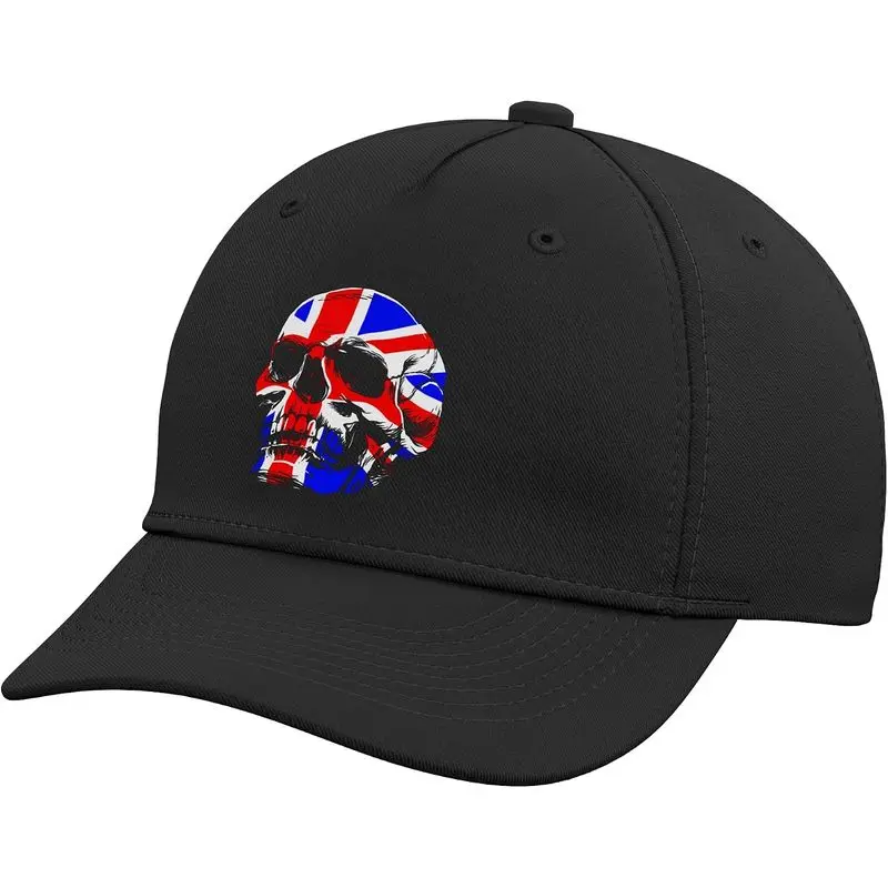 Union Jack Skull Blighty UK British Flag Mens Women's Kids Adjustable Baseball Hat