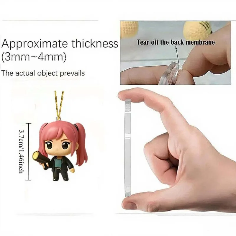 2025 عيد الميلاد صندوق أعمى الشيطان Kpop شيطان هنتر KDH قسط تقويم القدوم الساحرة الصيد فريق الاكريليك قلادة لعبة هدية #5