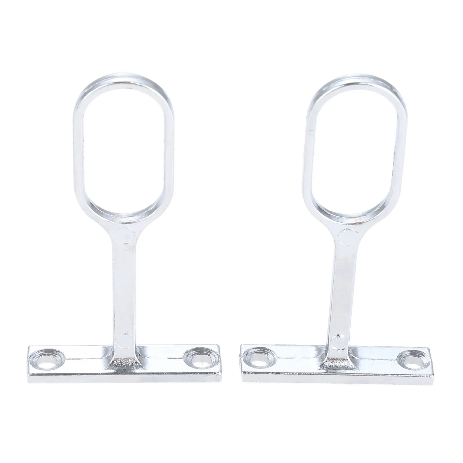 

2Pcs Wardrobe Rail Support Zinc Alloy Clothes Hanging Bar Bracket Wardrobe Tube Support Bracket Furniture Hardware Accessories