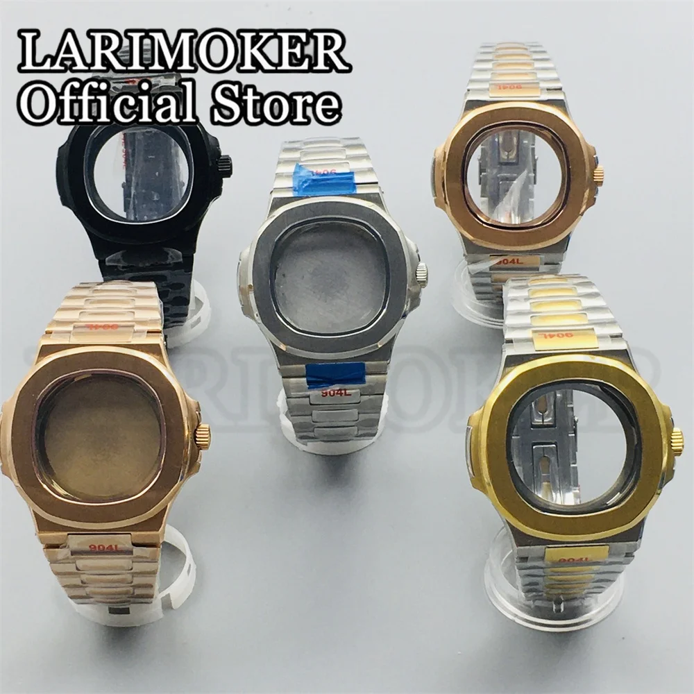 

LARIMOKER 38mm case Fit NH35 NH36 ETA 2824 PT5000 Automatic Movement Square Watch Case Stainless Steel Sapphire Glass Stainless